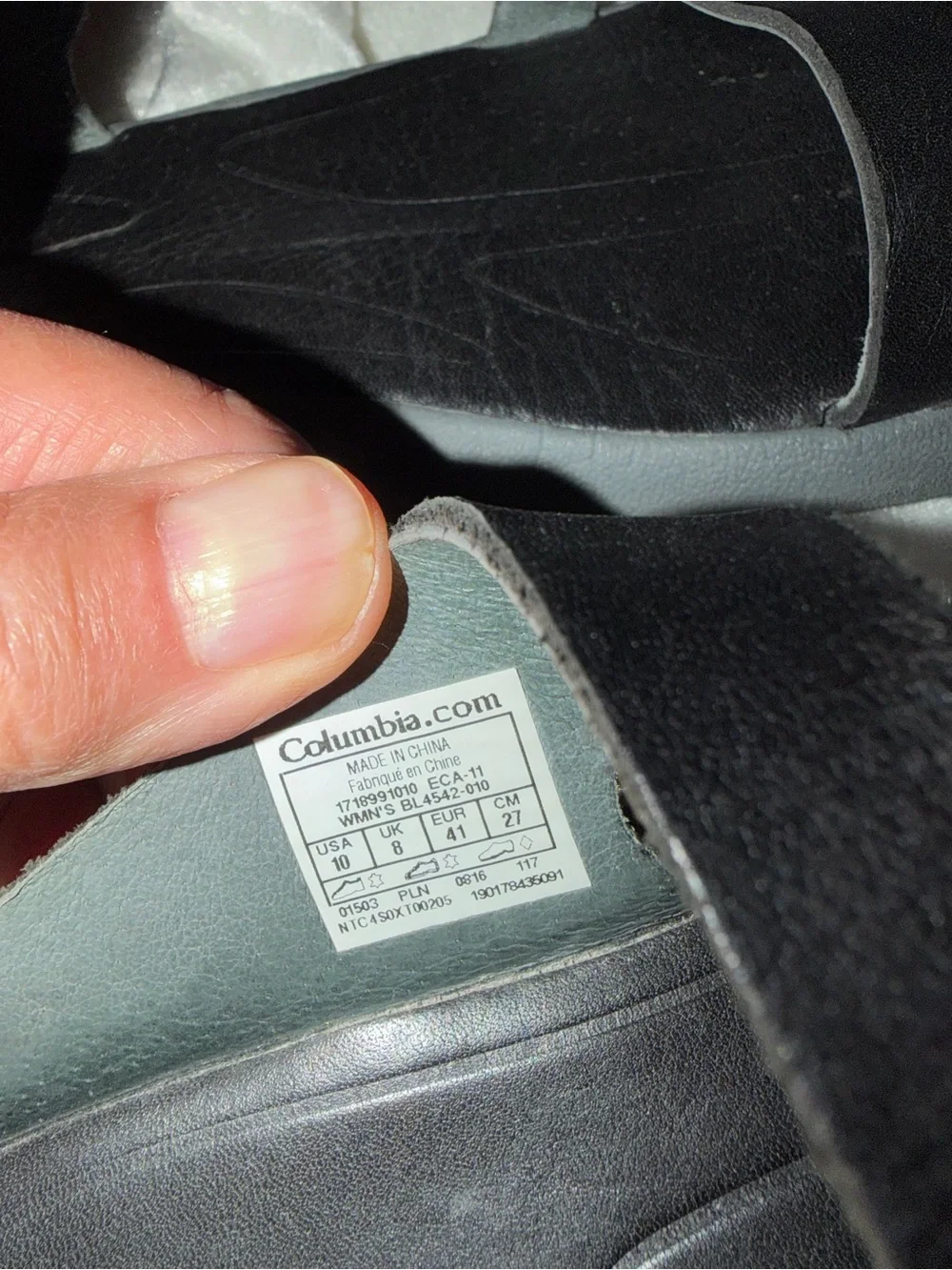 Columbia Black Two-Strap Outdoor Sandals 10 - Picture 5 of 6
